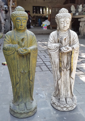 buddha cement statue