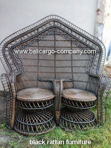 black rattan furniture