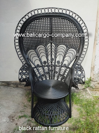 black rattan furniture