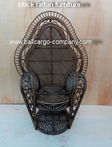 black rattan furniture