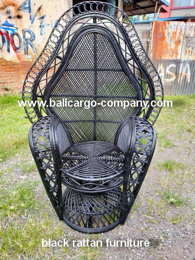 black rattan furniture