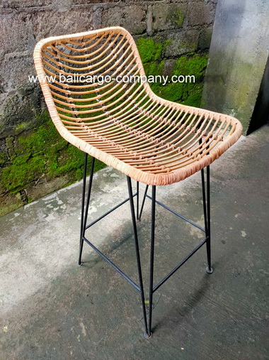 rattan bar chair