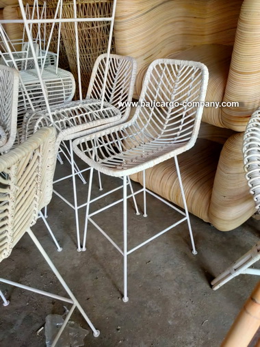 rattan bar chair