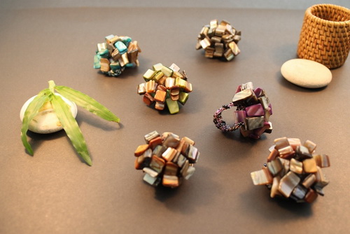 beaded rings