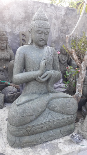 green stone statue