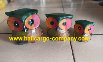 wholesale owl statue, wooden owl statues