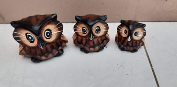 wholesale owl statue, wooden owl statues