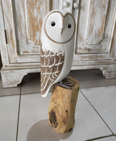 owl wood statues