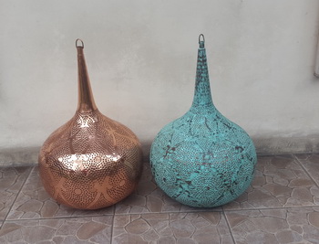 copper pendant light