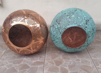 copper pendant light