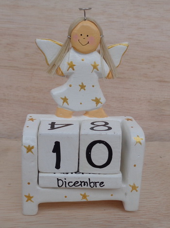 angel wooden calender