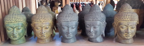 buddha head resin