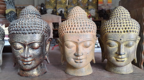 buddha head resin