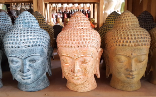 buddha head resin