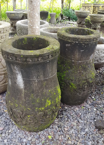 bali carving pot