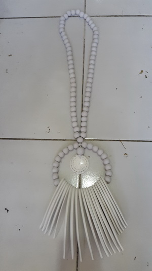 seashell macrame art
