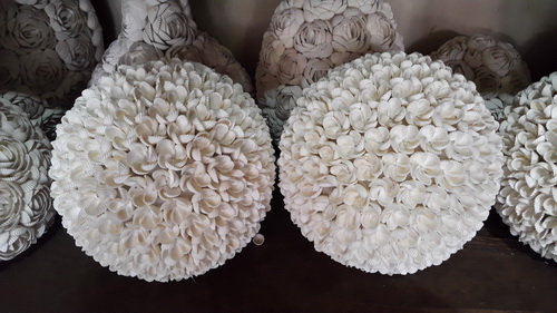 seashell macrame art