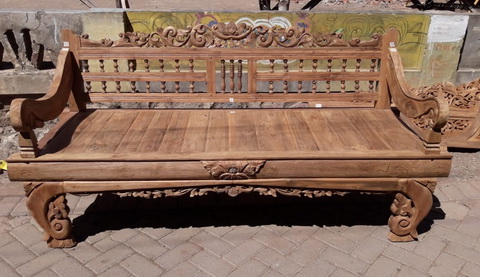 wooden day bed