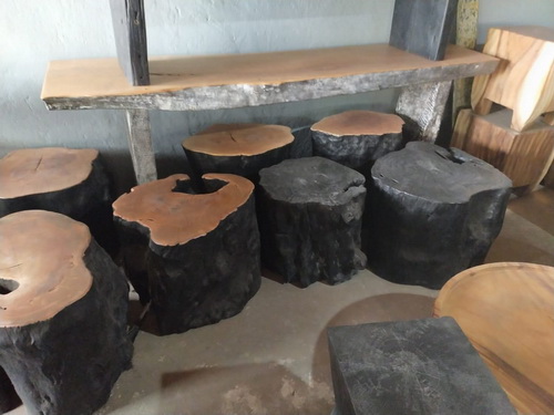 wood stool