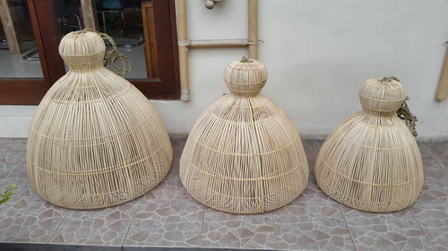 wicker lamp shade