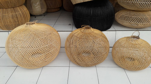 wicker lamp shade