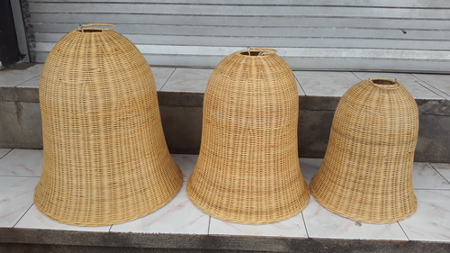 wicker lamp shade